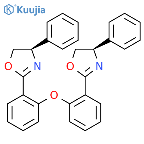 Oxazole, 2,2'-(oxydi-2,1-phenylene)bis[4,5-dihydro-4-phenyl-, (4R,4'R)- (9CI) structure