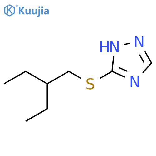 1H-1,2,4-Triazole, 3-[(2-ethylbutyl)thio]- structure