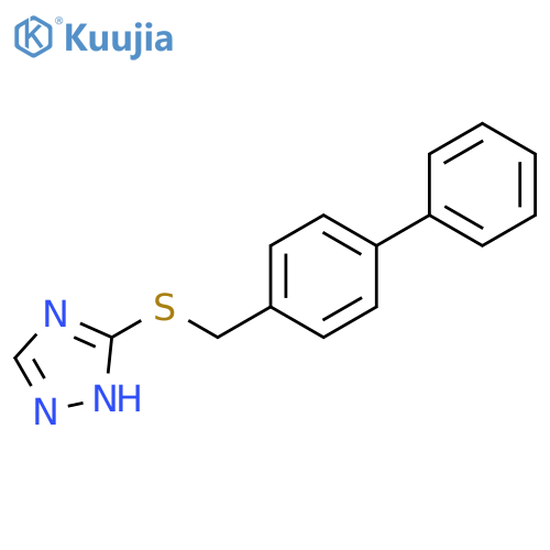 1H-1,2,4-Triazole, 3-[([1,1'-biphenyl]-4-ylmethyl)thio]- structure