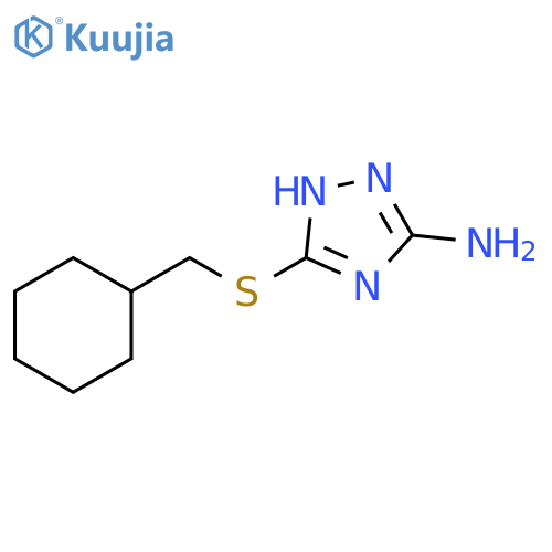 1H-1,2,4-Triazol-3-amine, 5-[(cyclohexylmethyl)thio]- structure
