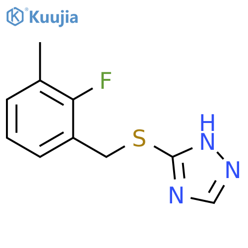 1H-1,2,4-Triazole, 3-[[(2-fluoro-3-methylphenyl)methyl]thio]- structure