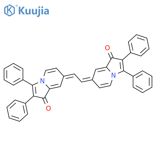 1(7H)-Indolizinone, 7,7'-(1,2-ethanediylidene)bis[2,3-diphenyl- structure