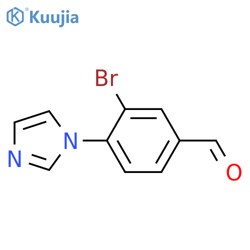 3-Bromo-4-(1-imidazolyl)benzaldehyde structure