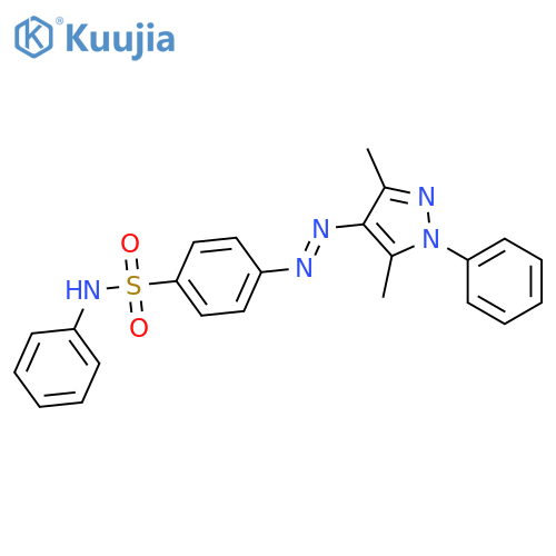 Benzenesulfonamide,4-[(3,5-dimethyl-1-phenyl-1H-pyrazol-4-yl)azo]-N-phenyl- structure