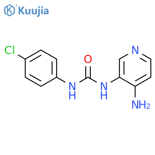 UREA, N-(4-AMINO-3-PYRIDINYL)-N'-(4-CHLOROPHENYL)- structure