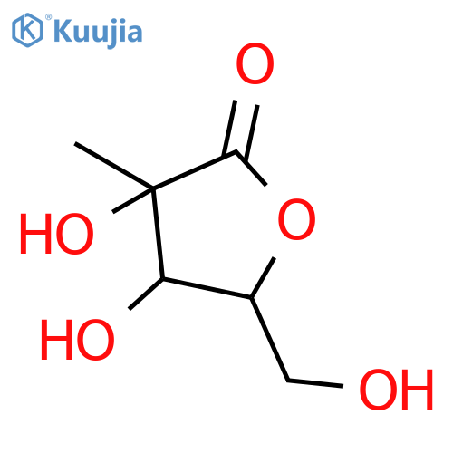 3,4-Dihydroxy-5-hydroxymethyl-3-methyl-dihydro-furan-2-on structure