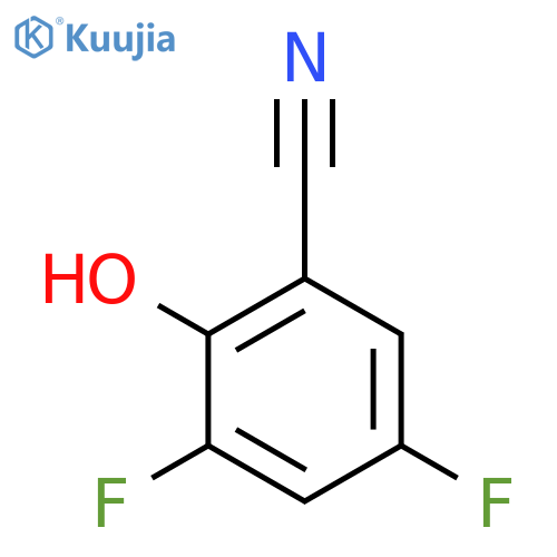 3,5-Difluoro-2-hydroxybenzonitrile structure