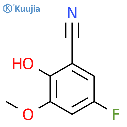 5-fluoro-2-hydroxy-3-methoxybenzonitrile structure