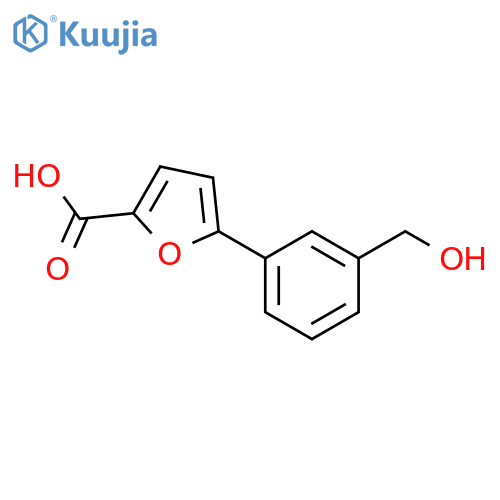 5-(3-Hydroxymethylphenyl)furan-2-carboxylic acid structure