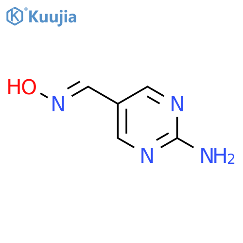 5-Pyrimidinecarboxaldehyde,2-amino-, oxime structure