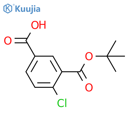 3-(tert-butoxy)carbonyl-4-chlorobenzoic acid structure