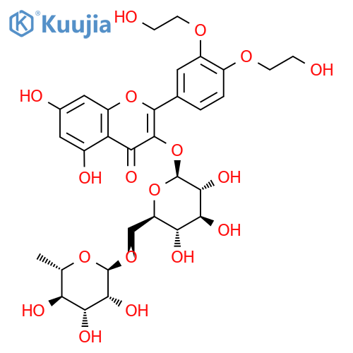 3’,4’-Bis(hydroxyethyl)rutoside structure