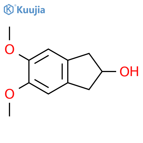 5,6-Dimethoxy-2,3-dihydro-1H-inden-2-ol structure