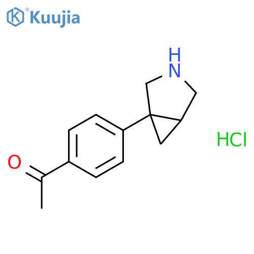 ETHANONE, 1-[4-(3-AZABICYCLO[3.1.0]HEX-1-YL)PHENYL]-, HYDROCHLORIDE structure