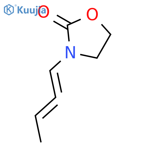 2-OXAZOLIDINONE, 3-(1,2-BUTADIENYL)- structure