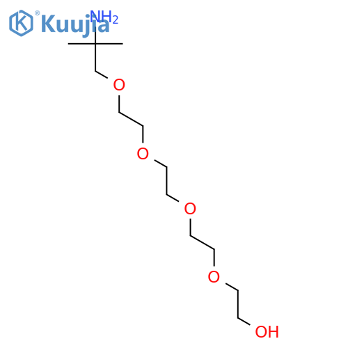 3,6,9,12-TETRAOXAPENTADECAN-1-OL, 14-AMINO-14-METHYL- structure
