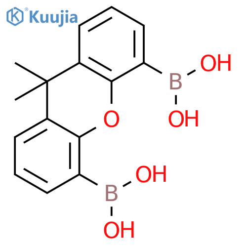 (9,9-dimethyl-9h-xanthene-4,5-diyl)diboronic Acid structure