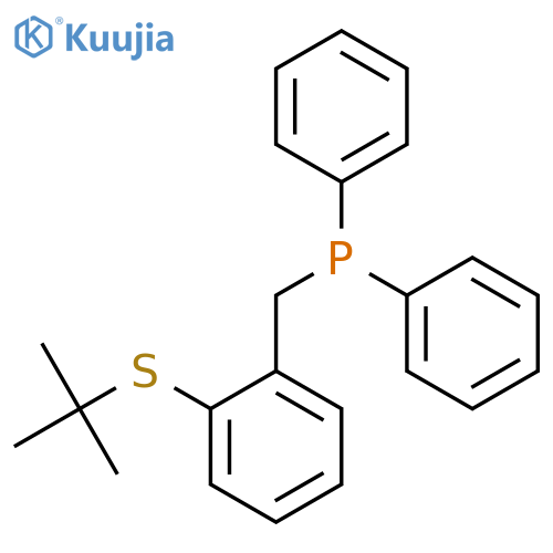 Phosphine, [[2-[(1,1-dimethylethyl)thio]phenyl]methyl]diphenyl- structure