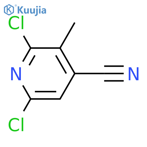 4-Pyridinecarbonitrile,2,6-dichloro-3-methyl- structure