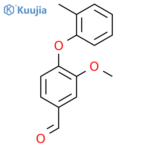 Benzaldehyde, 3-methoxy-4-(2-methylphenoxy)- structure