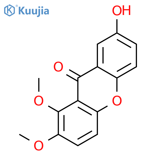 9H-XANTHEN-9-ONE, 7-HYDROXY-1,2-DIMETHOXY- structure