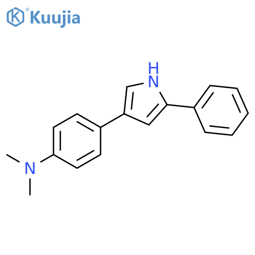 Benzenamine,N,N-dimethyl-4-(5-phenyl-1H-pyrrol-3-yl)- structure