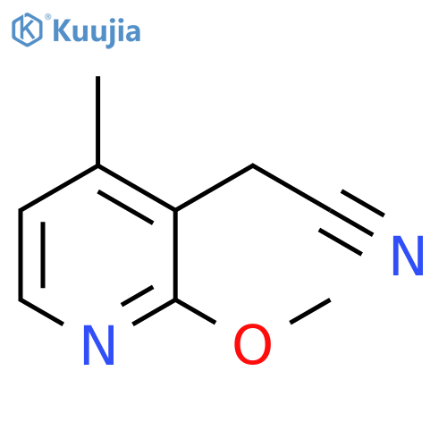 2-methoxy-4-methyl-3-Pyridineacetonitrile structure