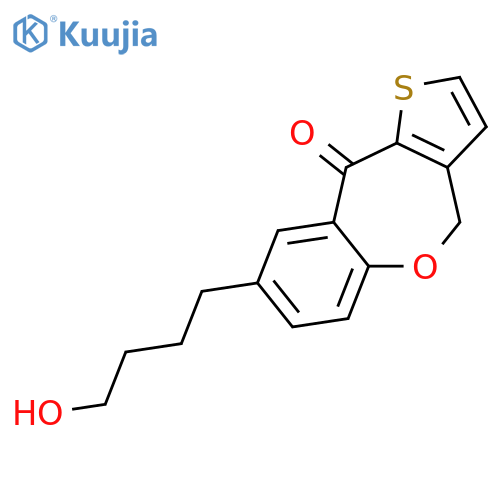 Thieno[3,2-c][1]benzoxepin-10(4H)-one,8-(4-hydroxybutyl)- structure