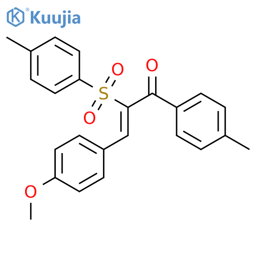 2-Propen-1-one,3-(4-methoxyphenyl)-1-(4-methylphenyl)-2-[(4-methylphenyl)sulfonyl]- structure