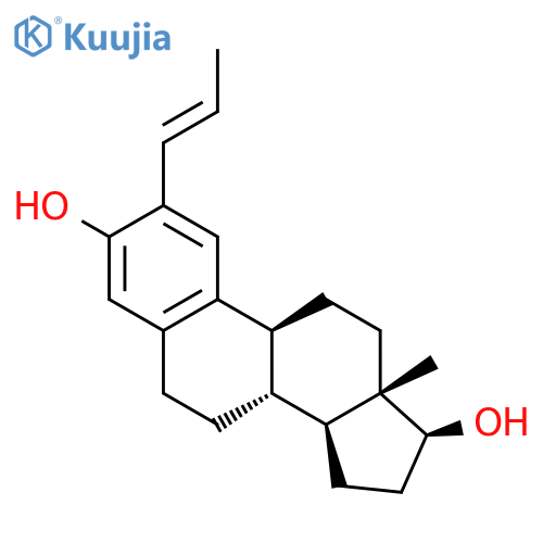 Estra-1,3,5(10)-triene-3,17-diol, 2-(1-propenyl)-, (17b)- structure