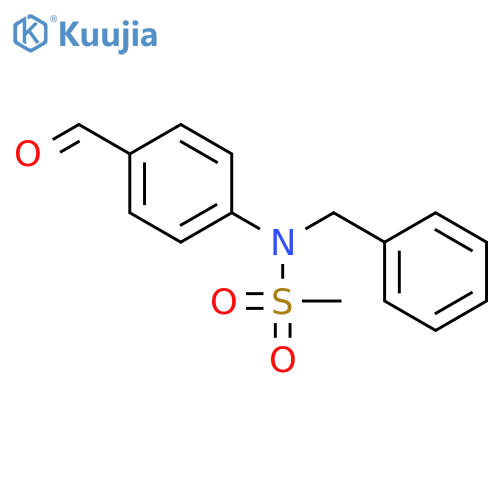 METHANESULFONAMIDE, N-(4-FORMYLPHENYL)-N-(PHENYLMETHYL)- structure