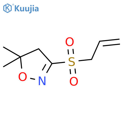 Isoxazole, 4,5-dihydro-5,5-dimethyl-3-(2-propenylsulfonyl)- structure