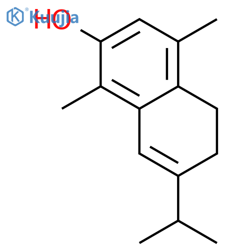 2-NAPHTHALENOL, 5,6-DIHYDRO-1,4-DIMETHYL-7-(1-METHYLETHYL)- structure