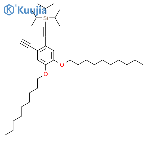 SILANE, [[4,5-BIS(DECYLOXY)-2-ETHYNYLPHENYL]ETHYNYL]TRIS(1-METHYLETHYL)- structure