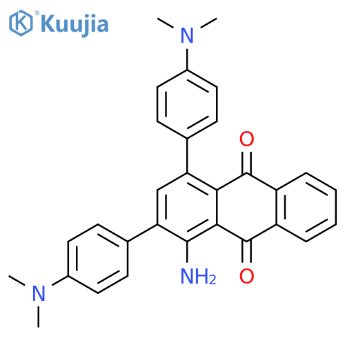 9,10-ANTHRACENEDIONE, 1-AMINO-2,4-BIS[4-(DIMETHYLAMINO)PHENYL]- structure