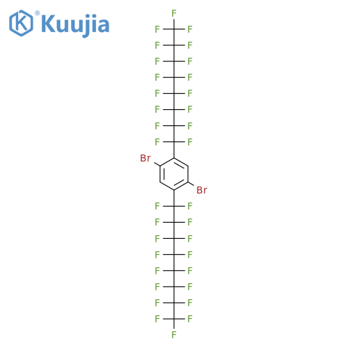 BENZENE, 1,4-DIBROMO-2,5-BIS(HEPTADECAFLUOROOCTYL)- structure