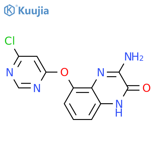 2(1H)-Quinoxalinone, 3-amino-5-[(6-chloro-4-pyrimidinyl)oxy]- structure