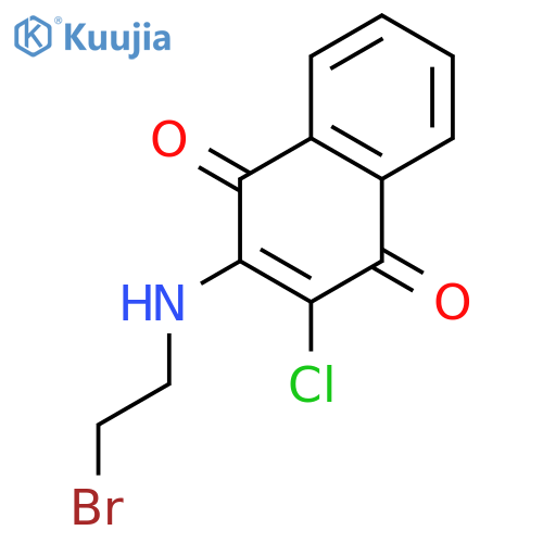 1,4-NAPHTHALENEDIONE, 2-[(2-BROMOETHYL)AMINO]-3-CHLORO- structure