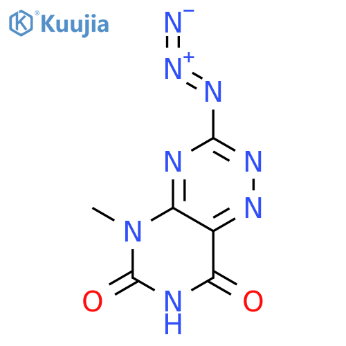 Pyrimido[4,5-e]-1,2,4-triazine-6,8(5H,7H)-dione, 3-azido-5-methyl- structure