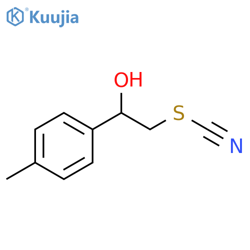 THIOCYANIC ACID, 2-HYDROXY-2-(4-METHYLPHENYL)ETHYL ESTER structure