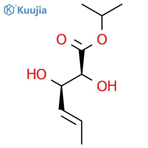 4-Hexenoic acid, 2,3-dihydroxy-, 1-methylethyl ester, (2S,3R,4E)- structure