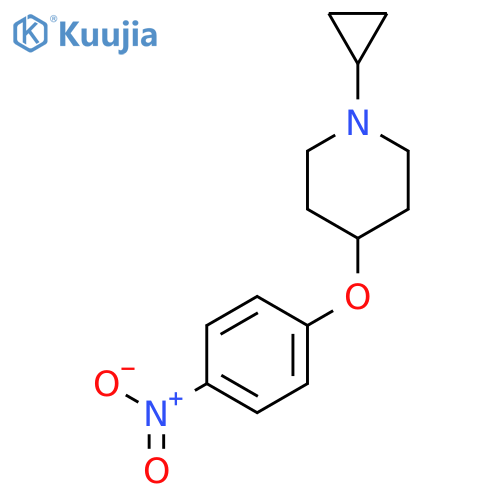 Piperidine, 1-cyclopropyl-4-(4-nitrophenoxy)- structure
