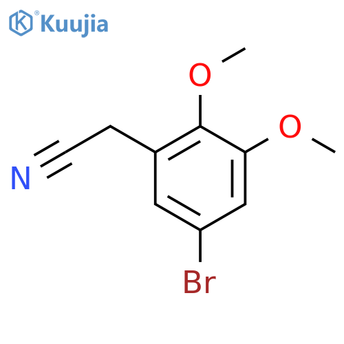 2-(5-bromo-2,3-dimethoxyphenyl)acetonitrile structure