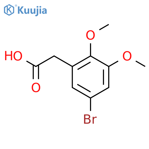 2-(5-Bromo-2,3-dimethoxyphenyl)acetic acid structure