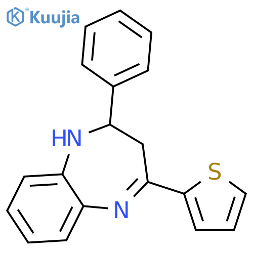 1H-1,5-BENZODIAZEPINE, 2,3-DIHYDRO-2-PHENYL-4-(2-THIENYL)- structure