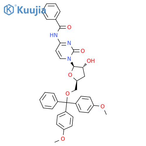N4-Benzoyl-3'-deoxy-5'-O-DMT-cytidine structure