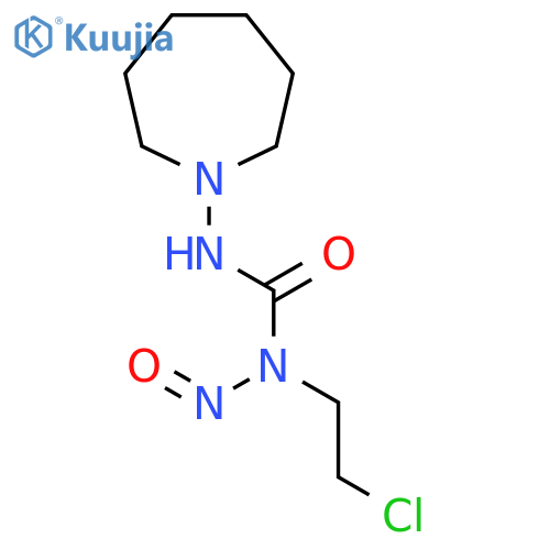 Urea,N-(2-chloroethyl)-N'-(hexahydro-1H-azepin-1-yl)-N-nitroso- structure