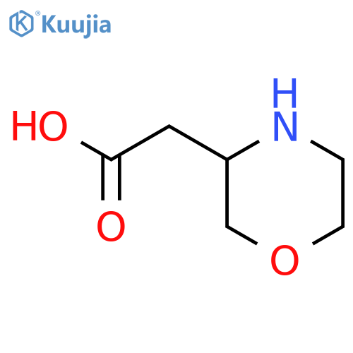 2-morpholin-3-ylacetic acid structure