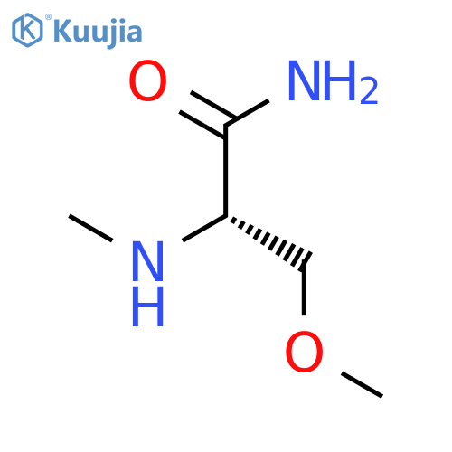 (2S)-3-methoxy-2-(methylamino)propanamide structure