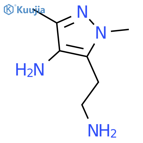 1H-Pyrazole-5-ethanamine,4-amino-1,3-dimethyl- structure